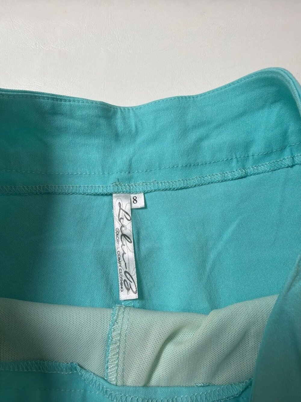 Lulu-B Bangladine Scallop Edge Pull On Beach Shorts - Picture 3 of 9